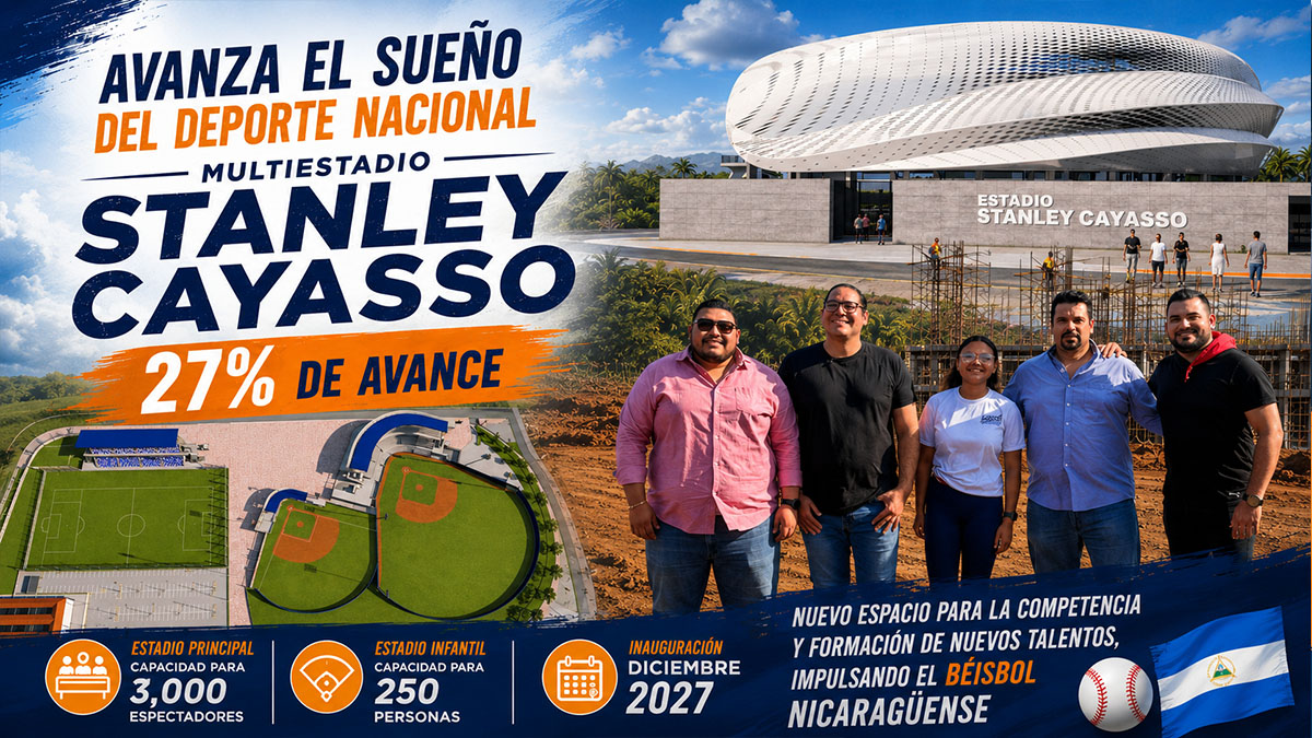 Avance del 27% del Nuevo Estadio Stanley Cayasso